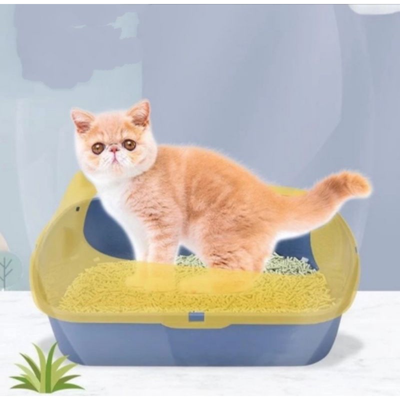 Tempat Pasir Kucing Kitty New Model Cat Litter Box Pastel Huge Design