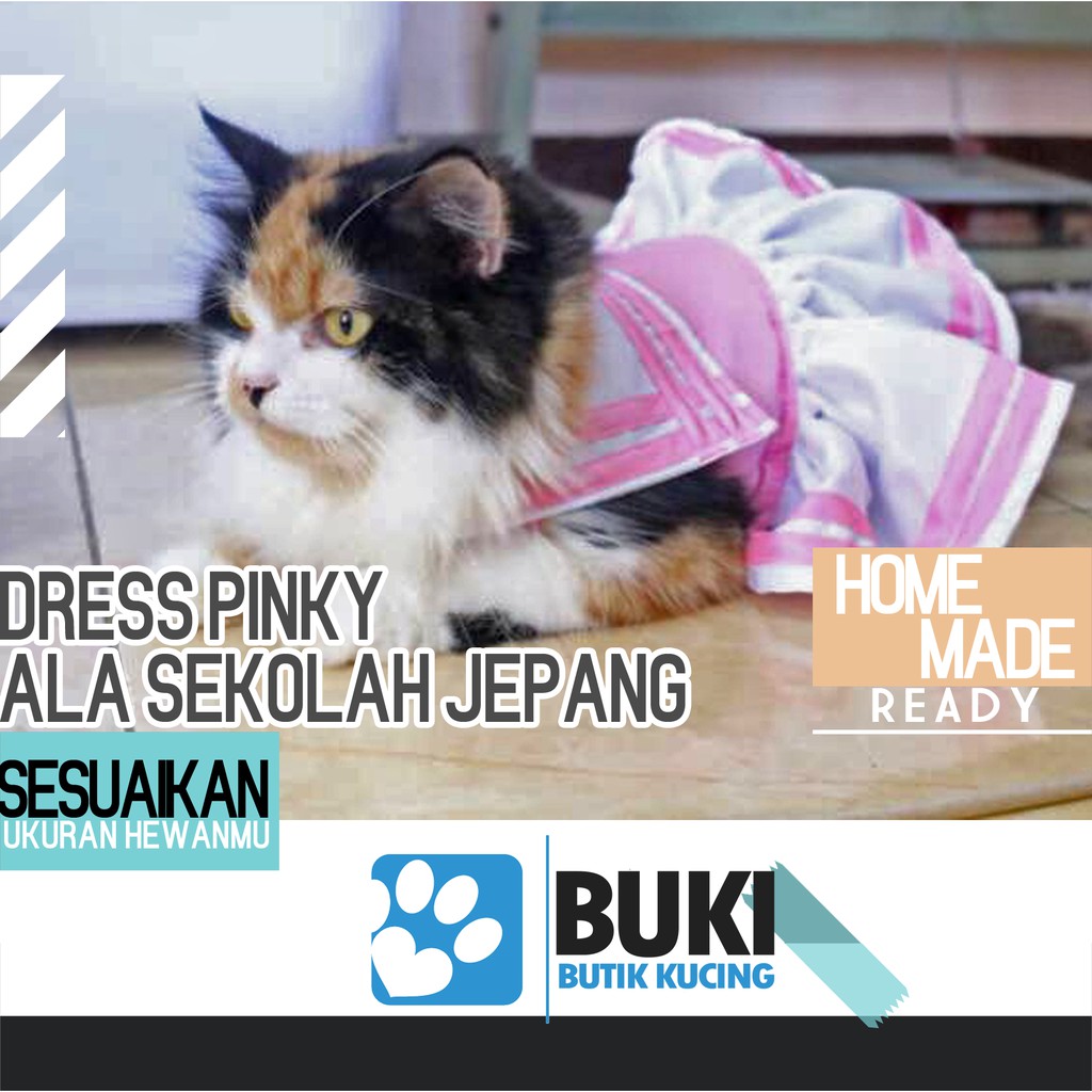 Baju Hewan Baju Anjing Baju Kucing Drees Pingky Anak Sekolah Ala