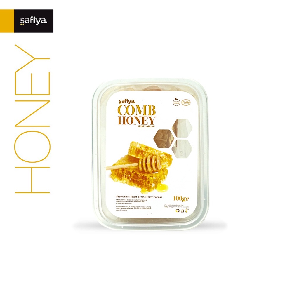 Madu Sarang Asli 100 gr Raw Honey Comb Authentic Safiya Food