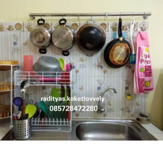 ❁zdw-352❁ Pipa Steinless Gantungan panci / mug / fintorp ikea 