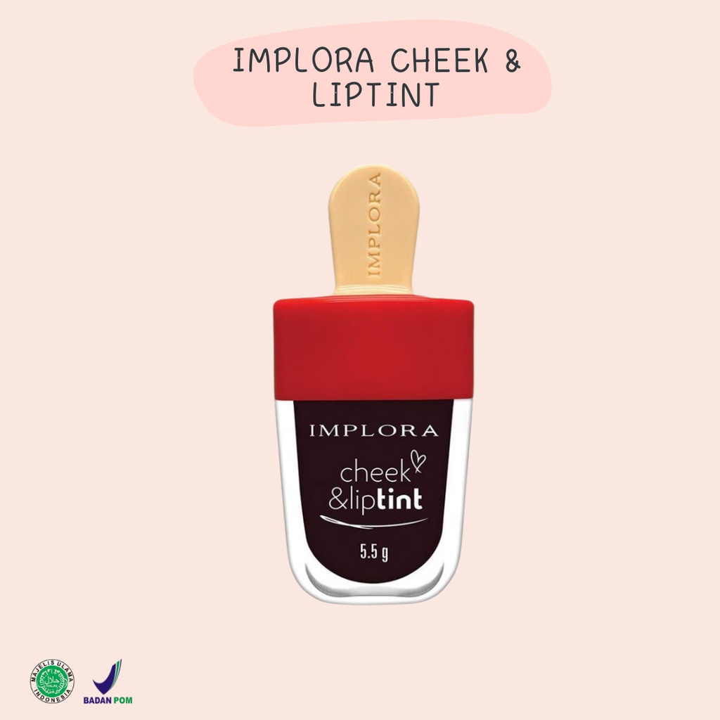 Alny Hijab - Implora Cheek &amp; Liptint / Liptint Ice Original Bpom