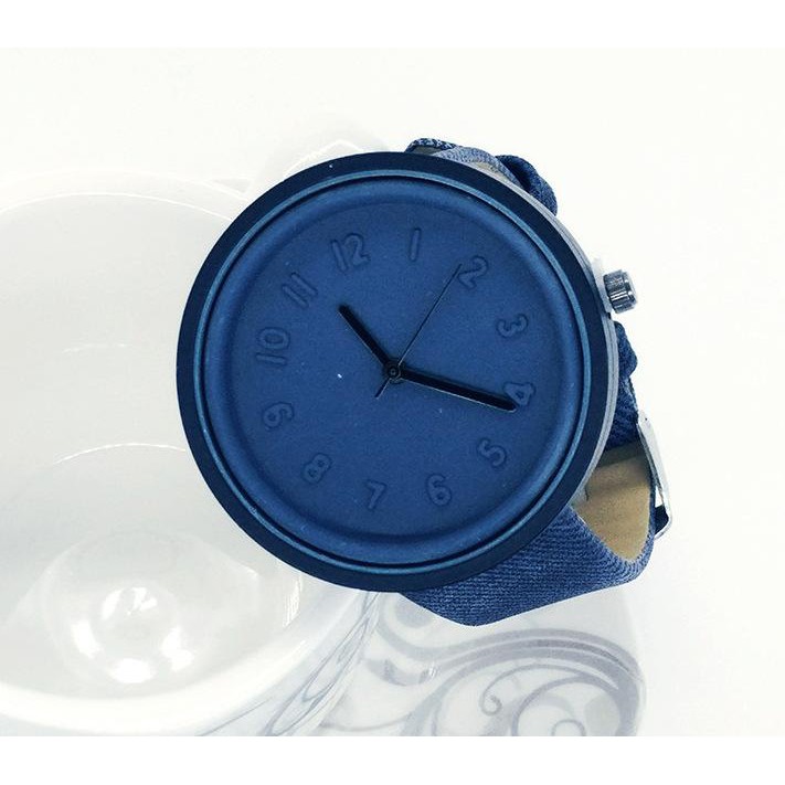 ✅COD [BBS] JAM TANGAN UNISEX MOTIF DENIM TRENDY KOREA KPOP IMPOR