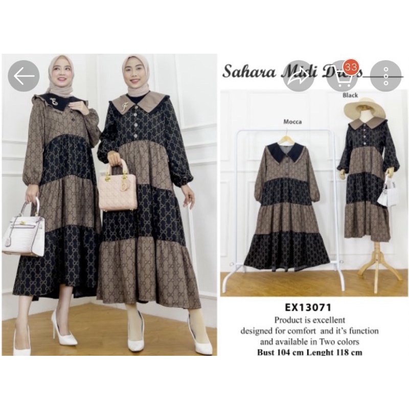 gamis/midi dress gucci extu