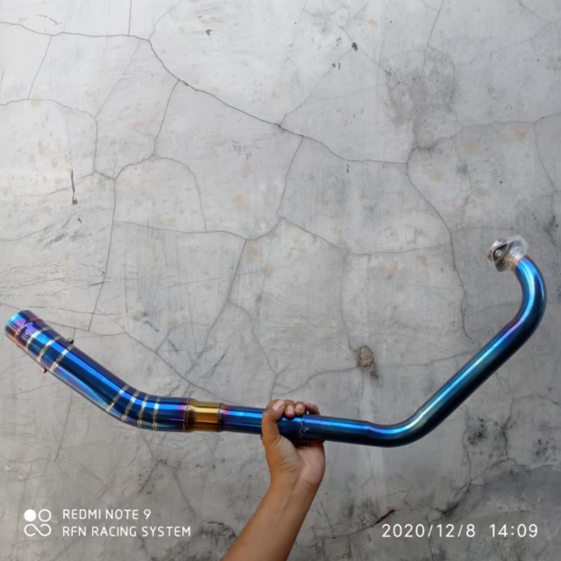 leher leheran bluemoon knalpot vixion R15 satria fu