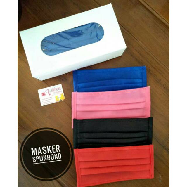 Masker spundbond masker tali cantol masker hijab