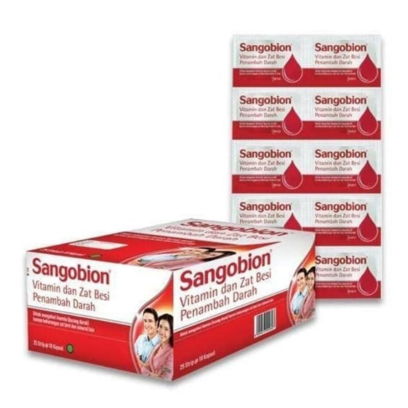 Sangobion  1 strip isi 10 kapsul