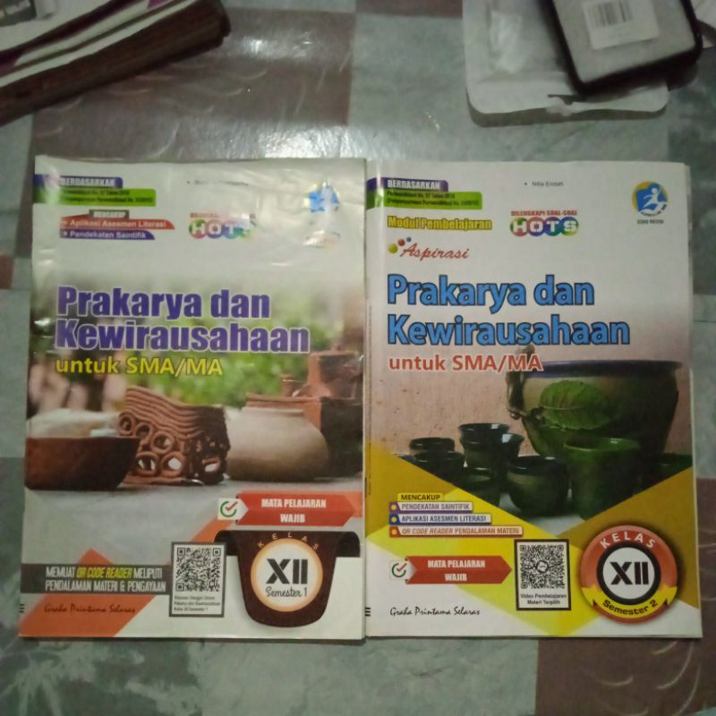 Buku LKS Prakarya aspirasi SMA/MA Kelas 12 semester 1&2