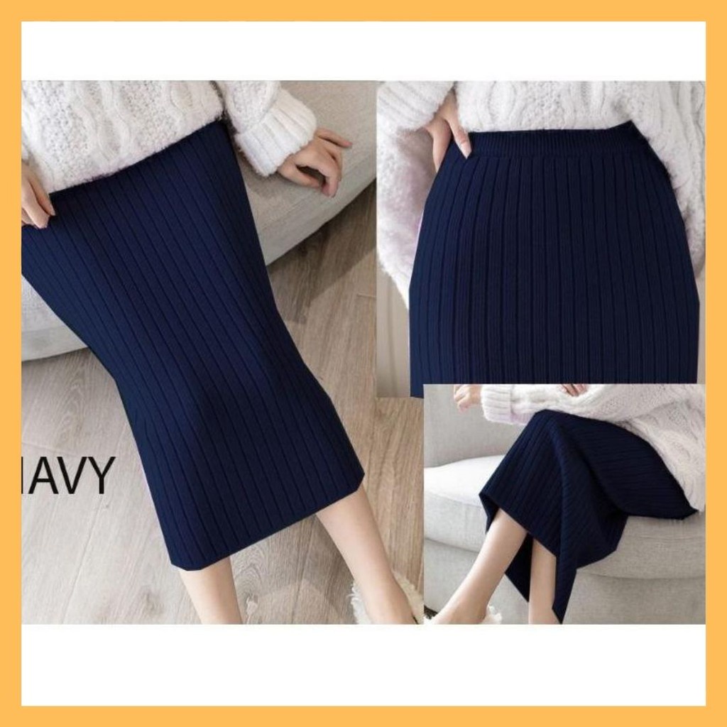 MIDI SKIRT WANITA / Rok Pendek Wanita / Rok Rajut Wanita / mini skirt / pakaia rajut wanita / Rok