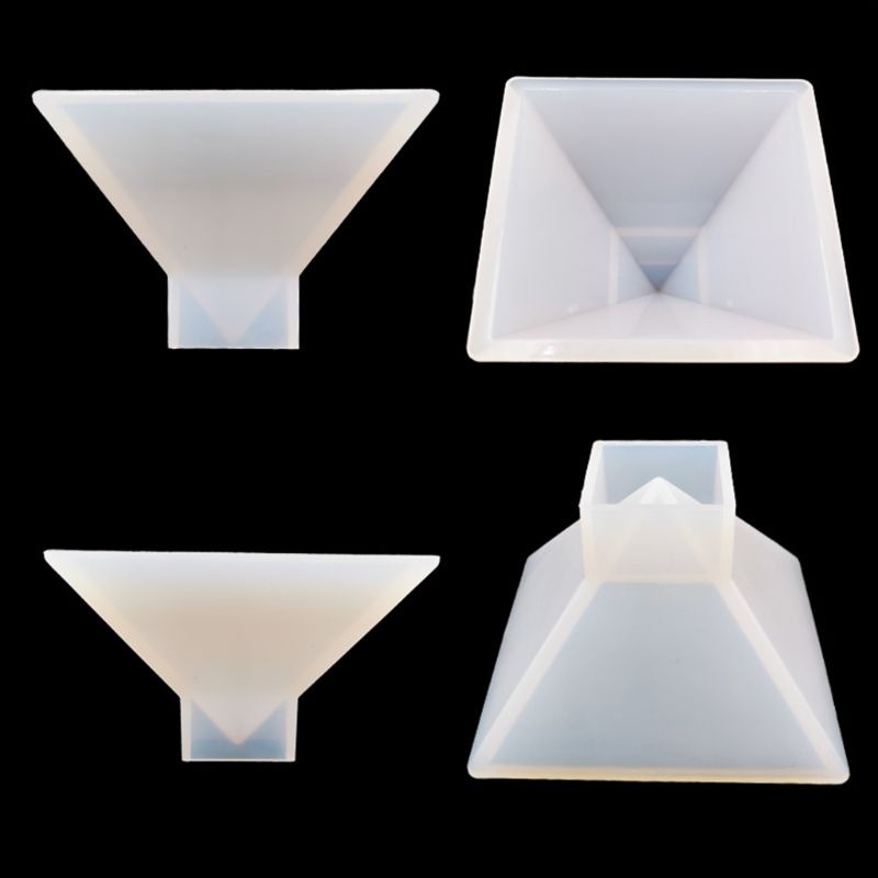 SIY  Handmade Jewelry Transparent Silicone Mould Dried Flower UV Resin Decorative Craft DIY Pyramid Epoxy Molds