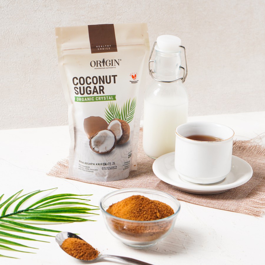 ORIGIN COCONUT SUGAR 250GR | GULA KELAPA ORGANIK