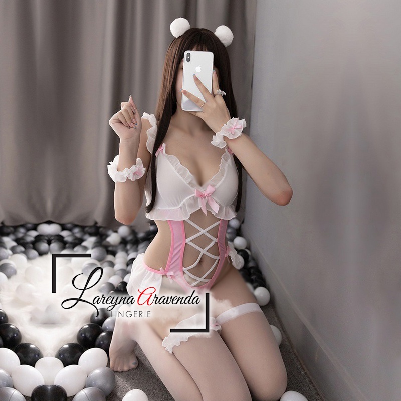 Lingerie Lingeria Seksi Model Costume Sweety Waitress LG412