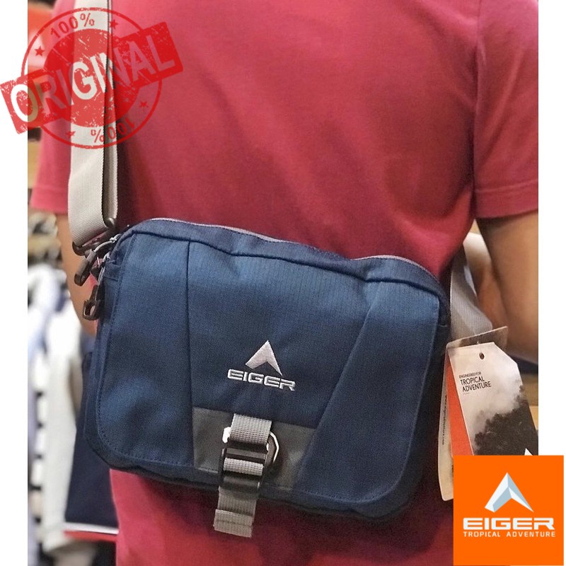 EIGER1989 TAS SELEMPANG ORIGINAL HZL ASCENT NAVY - TRAVEL POUCH BEST SELLER ORIGINAL PRODUK