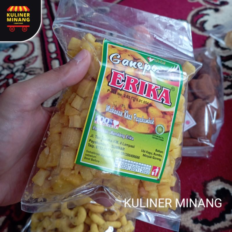 

GANEPO Erika Oleh Oleh Cemilan Payakumbuh Padang Khas Pariaman Jajanan Snack Kuliner Minang Kabau AX00