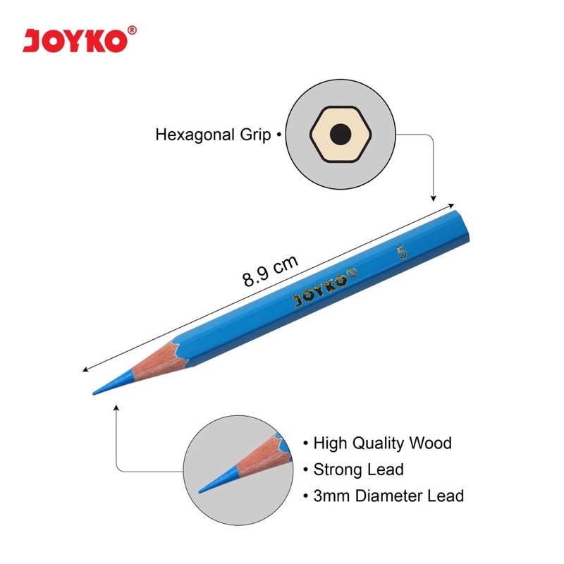 Joyko Pensil Warna Mini CP-S12/CP-S24