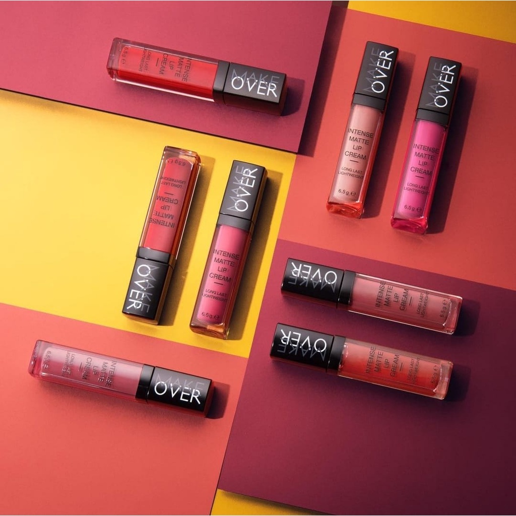 ✿ELYSABETHME✿ 𝓶𝓪𝓴𝓮𝓸𝓿𝓮𝓻 Make Over intense matte lip cream tahan lama lipstick cair ombre premium ala sultan