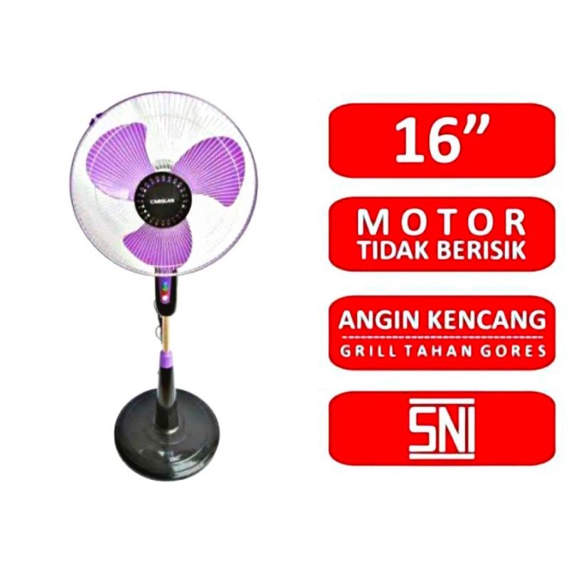 S/F Stand Fan CARSLAN 16&quot; / Kipas Angin Berdiri CARSLAN 16INCH