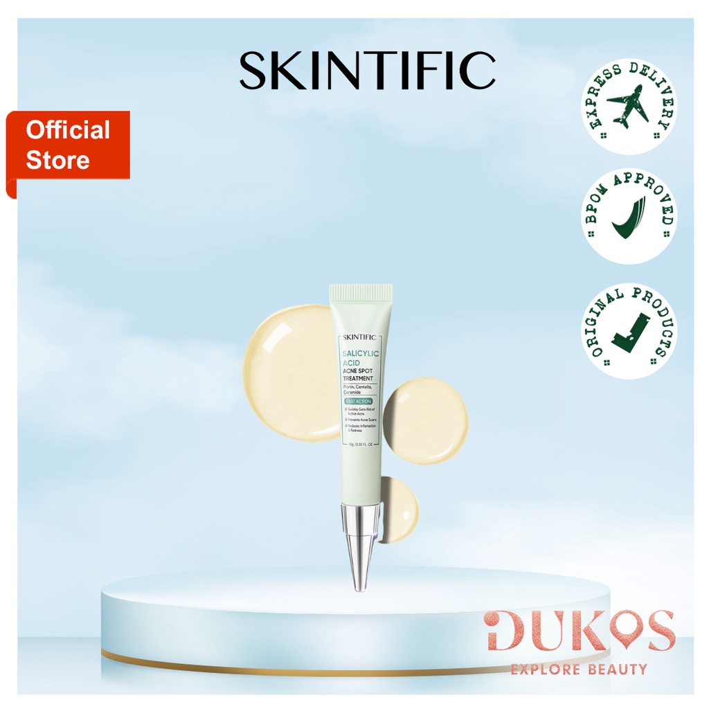 Jual SKINTIFIC 2 Salicylic Acid Acne Spot Treatment Gel 12 Hours Cure