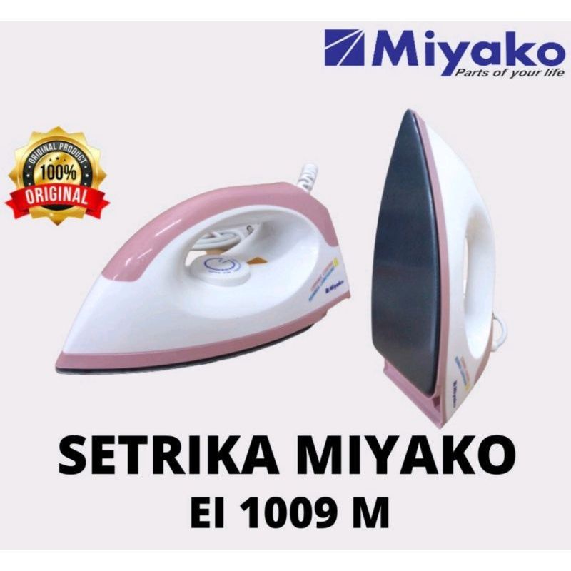 Setrika Miyako El-1000 M Electric Iron Miyako EI 1000 M EI-1008M Gosokan Baju