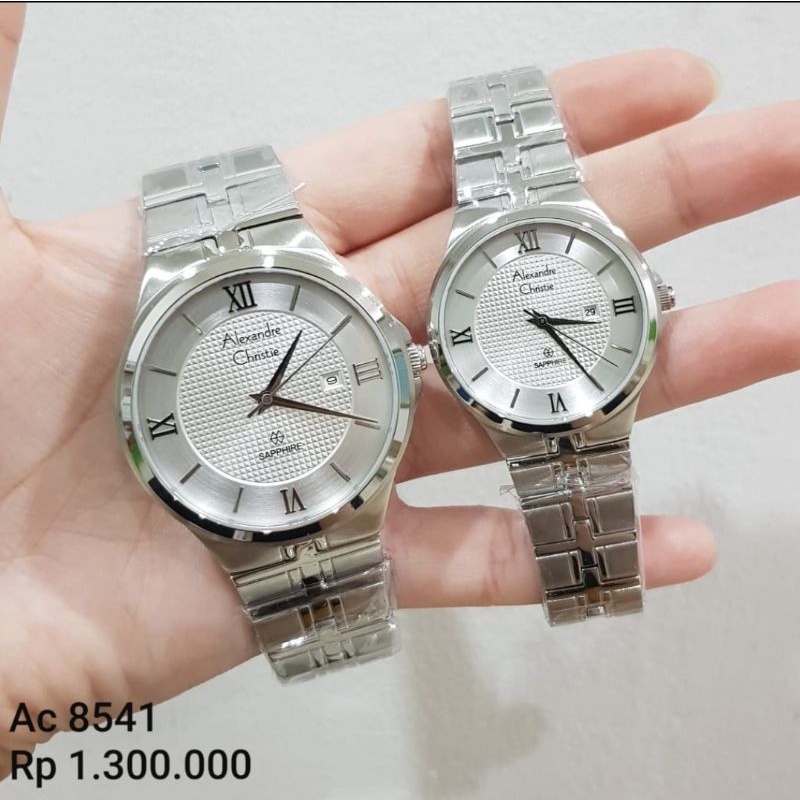 JAM TANGAN ALEXANDRE CHRISTIE COUPLE AC8541 | AC SAPPHIRE 8541 SILVER