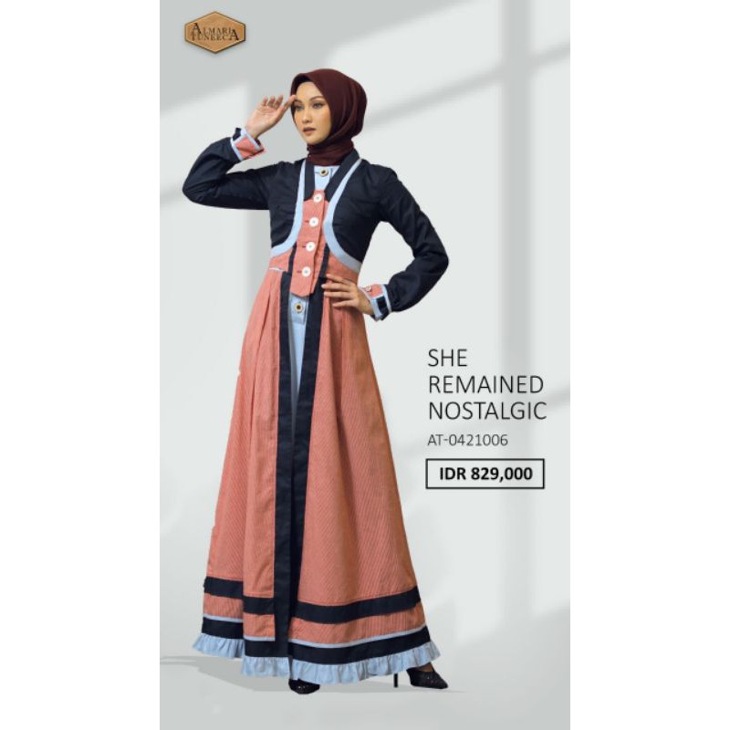Almari Tuneeca AT-0421006 Ramadhan Series April 2021 Diskon Sale Promo Gamis Long Dress