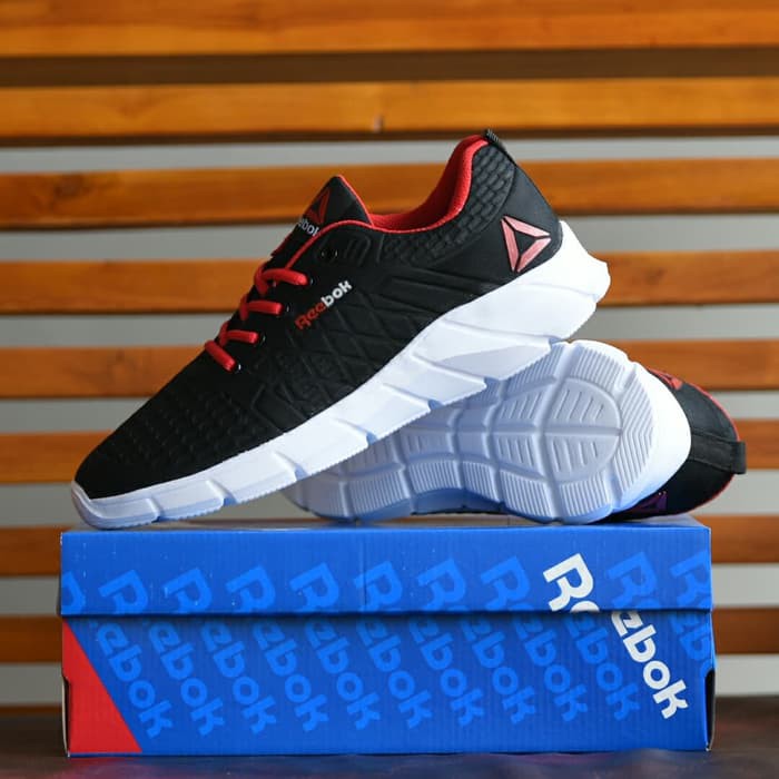 MURAHH DAN NYAMAN Sepatu Sport Pria Reebok Crossfit Sneakers Running Hitam Merah