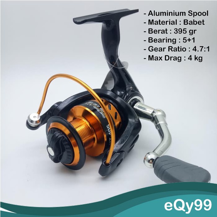 Reel Pancing Golden Fish Metanium 405 5bb - Reel Spinning Alat Pancingan Ikan