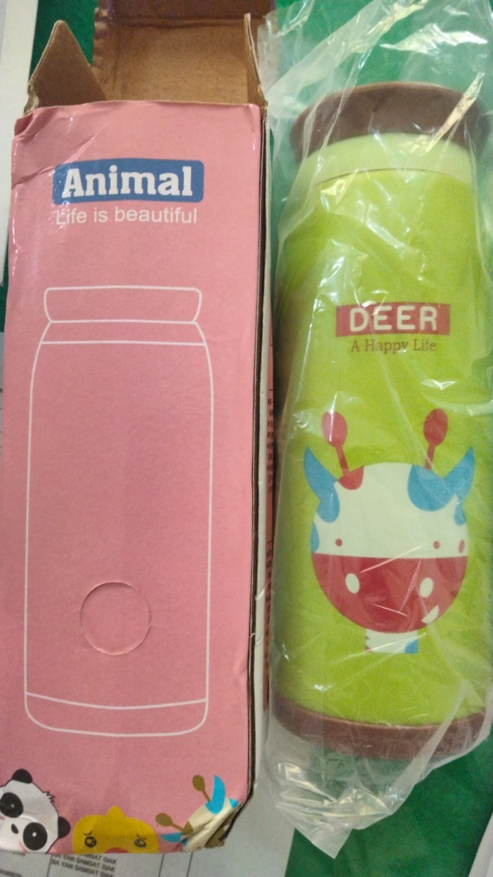 [300gr] A58 Termos Animal Milk Water Bottle 500m