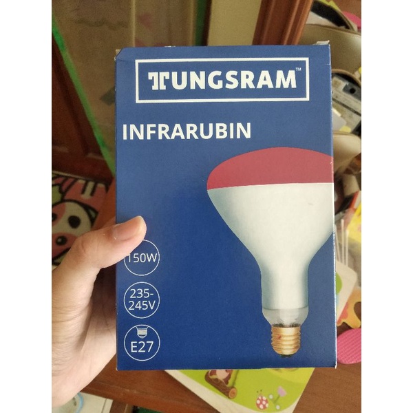 Jual Lampu Bohlam Infrared Infrarubin Lampu Terapi Tungsram 150w ...