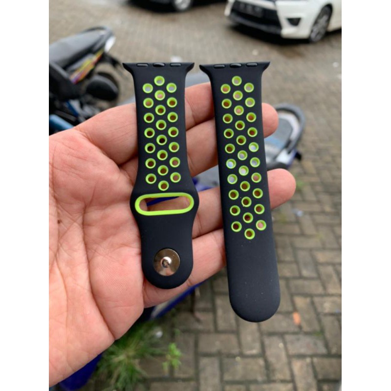 Strap Tali apple watch ruber iwatch Black volt 38/40 mm nike