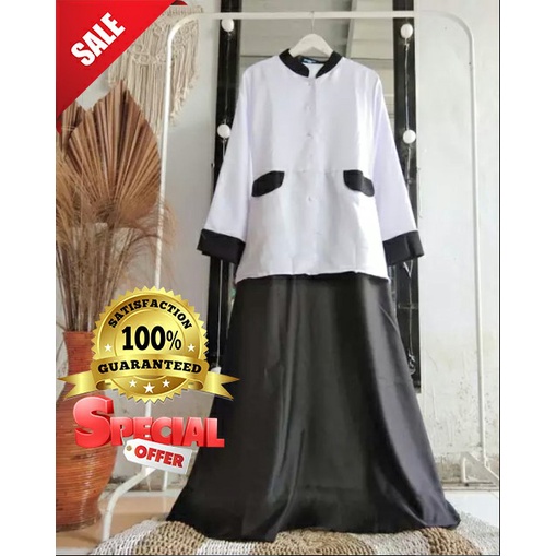 Gamis pemda / gamis dinas / gamis pdh / gamis hitam putih / gamis pdh toyobo / gamis pemda toyobo / 