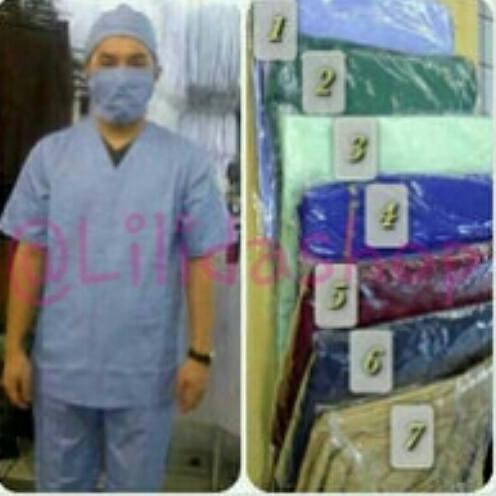 Paling murah!! baju jaga / ok /  dokter  LENGAN PANJANG merk dua ( 2 )saudara