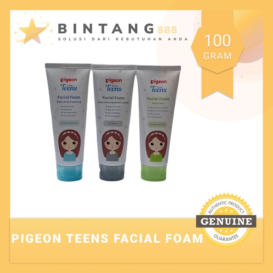 PIGEON Teens Facial Foam 100ML - Sabun Cuci Muka