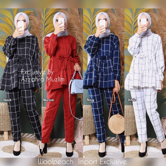 Setelan Wolfis Monalisa Import / Stelan Set Home Dress Busui / 161-5103