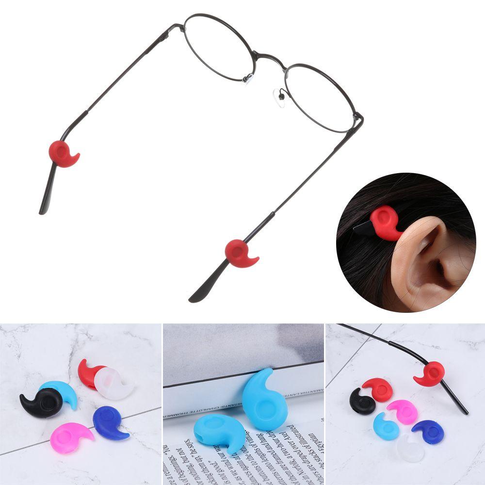 R-flower Glasses Ear Hooks Kacamata Luar Ruangan Aksesoris Kacamata Silikon Lembut Pegangan Kaki Tetap