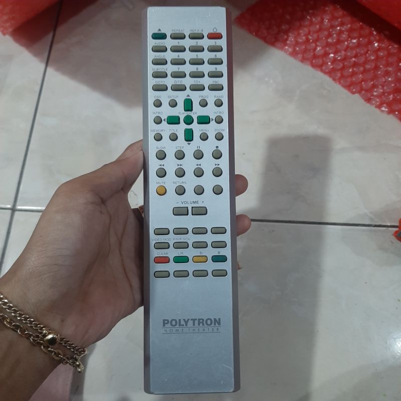 REMOTE REMOT HOME TEATER POLYTRON ORIGINAL ASLI PANJANG