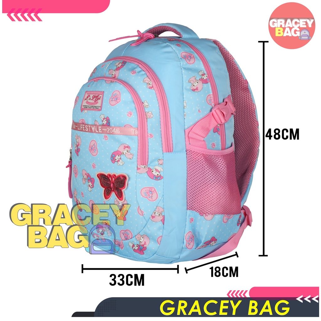 GB-76412F Tas Ransel Anak Perempuan Silvergirl / Remaja by Alto