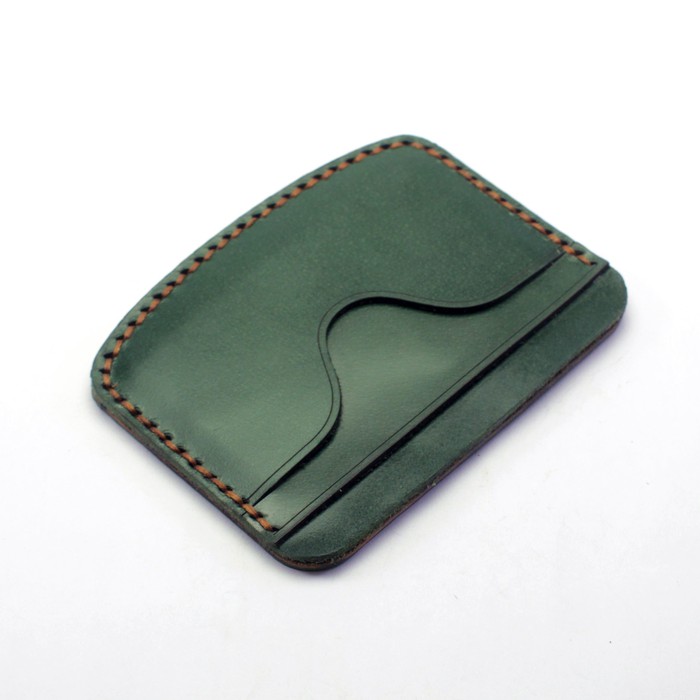 dompet kartu dua warna card wallet - slim wallet jahit tangan PHWL492