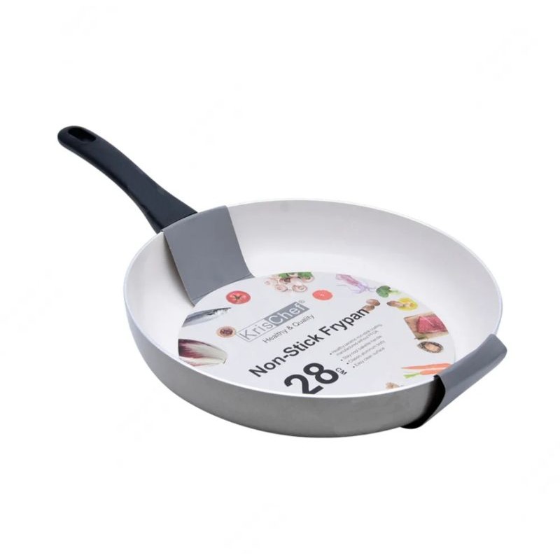 krischef wajan keramik anti lengket 28 cm - 6804