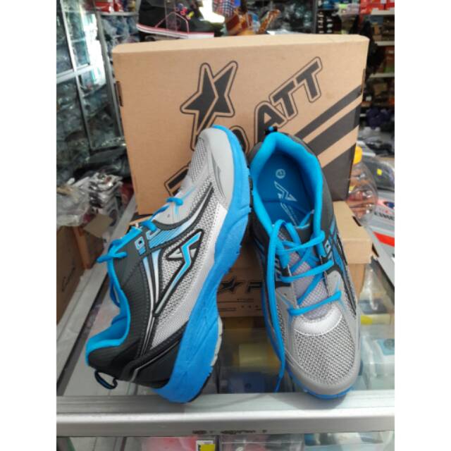 sepatu sport pro att mc 50 abu biru hitam size 40-43
