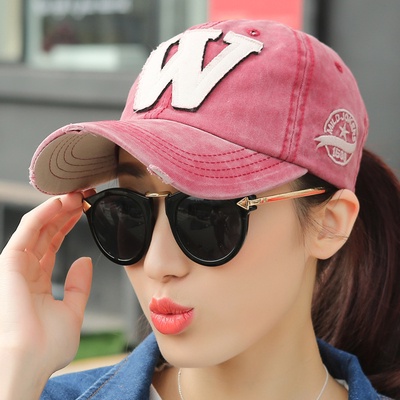 Topi Baseball Bahan Katun Denim Motif Bordir Gaya Retro Untuk Pria Dan Wanita