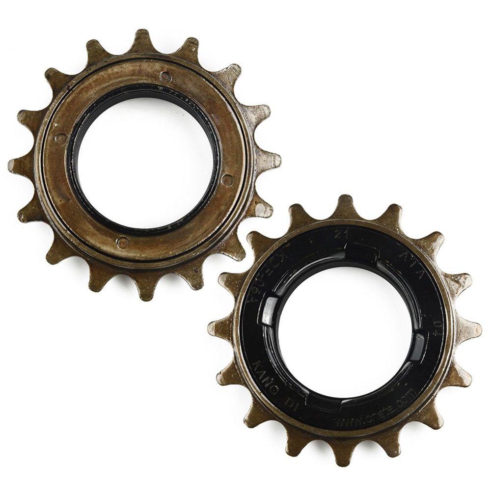 REBUY 16T 18T Bicycle Single Speed Cog BMX Road bike 1/2&quot; X 1/8&quot; Freewheel Bicycle Freewheel Cycling Parts Modified Monolithic Flywheel e-bike Bike Gearbidirectional Live Steel Sprocket