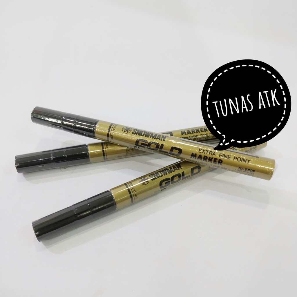 

SNOWMAN GOLD MARKER NO. EFGP (EXTRA FINE POINT)