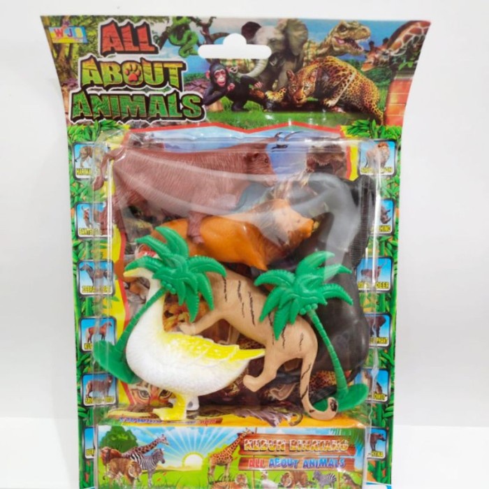 WJS154 - Mainan Boneka Patung Hewan Peliharaan Mika isi 5 pc WJS 154