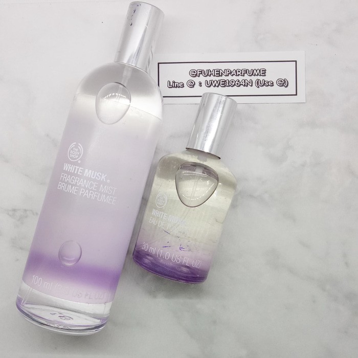 Ready Stock Paket Bodymist & Parfum White Musk Ungu The Body Shop Reject /Perawatan Tubuh -