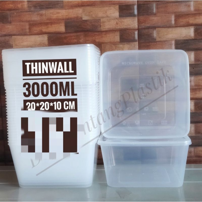 

(isi 25 set) TW 3000 ML persegi
