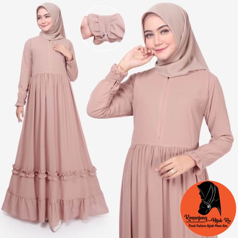 Cuci Gudang Keranjang Hijab Ku | Dress Muslim Wanita | Afia Dress | Gamis Busui
