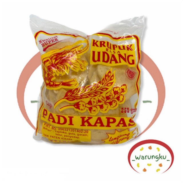 

Kerupuk Udang Padi Kapas 250gr ASLI INDRAMAYU padikapas