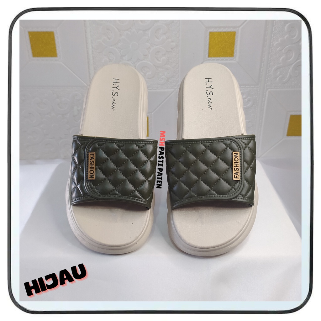 Sandal Jelly Selop Wedgses Wanita Terbaru Hys Ori