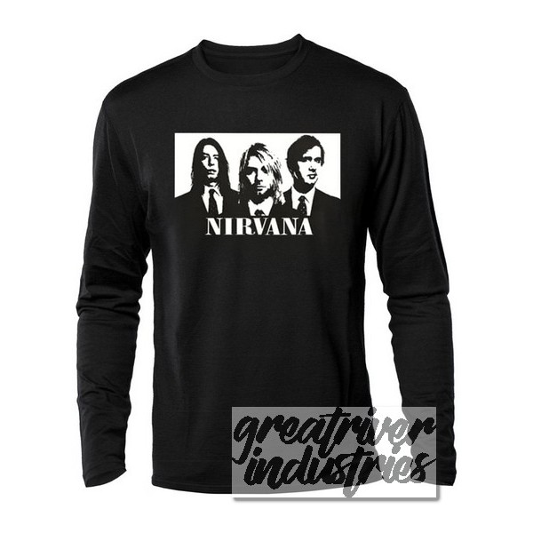 kaos nirvana face kotak ( lengan panjang )