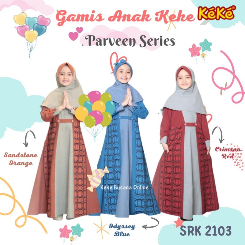 Gamis Anak Keke ~ GM SRK 2103 Parveen Series ~